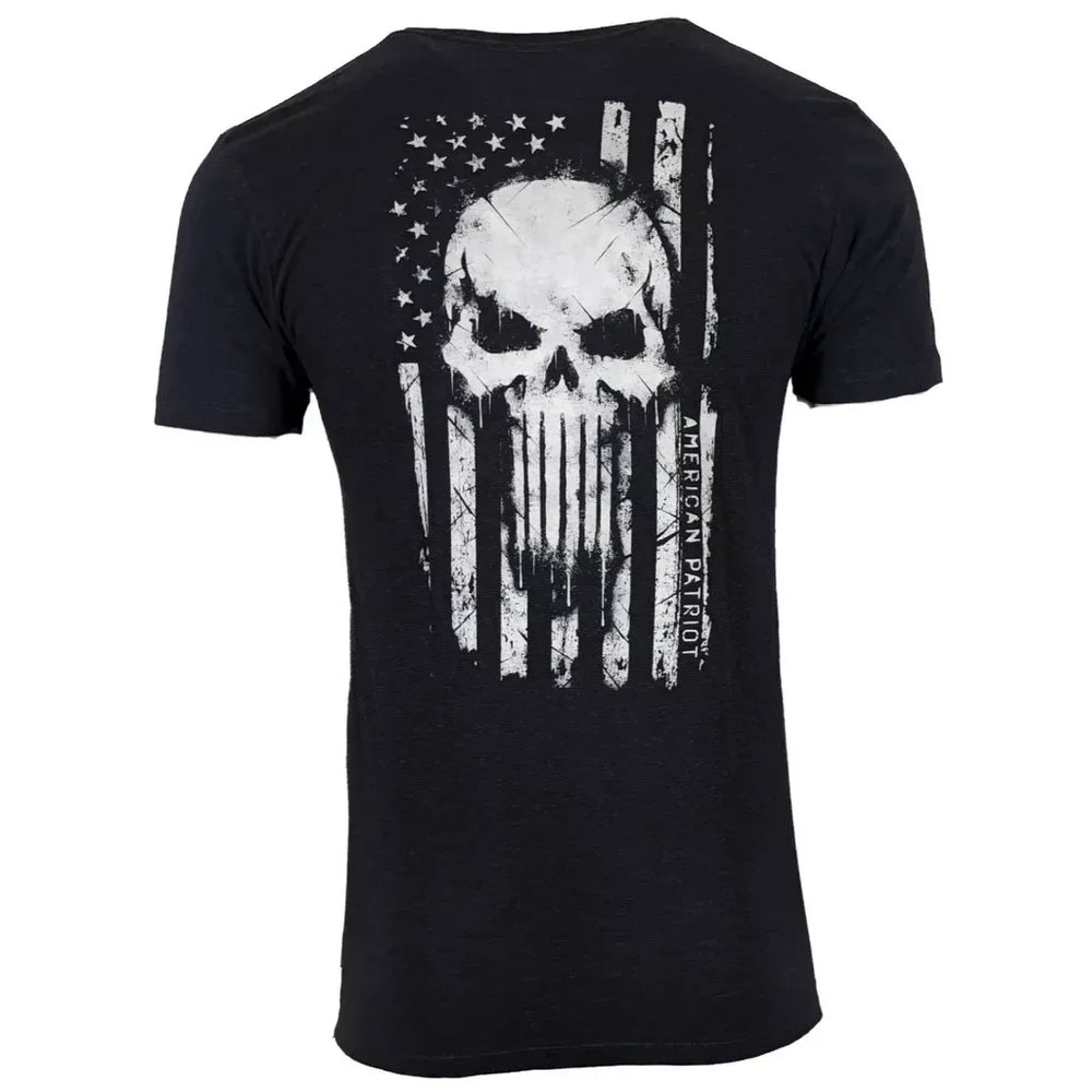 Howitzer Style Men's T-Shirt SKULL FLAG Military Grunt S M L XL 2XL 3XL - Picture 6 of 12